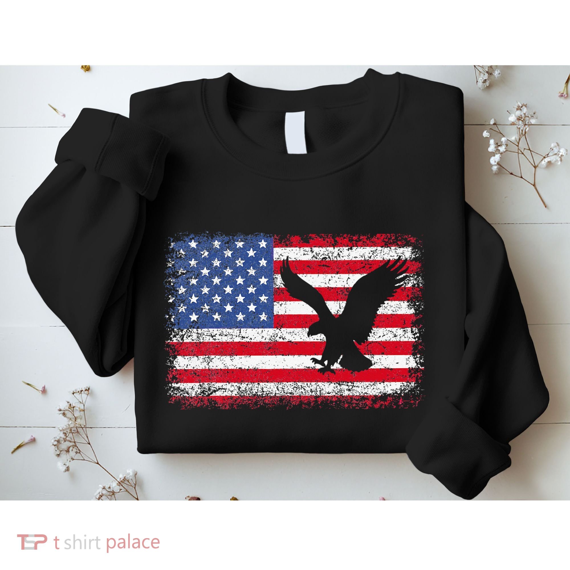 Patriotic Eagle 4th Of July Usa American Flag Sweatshirt