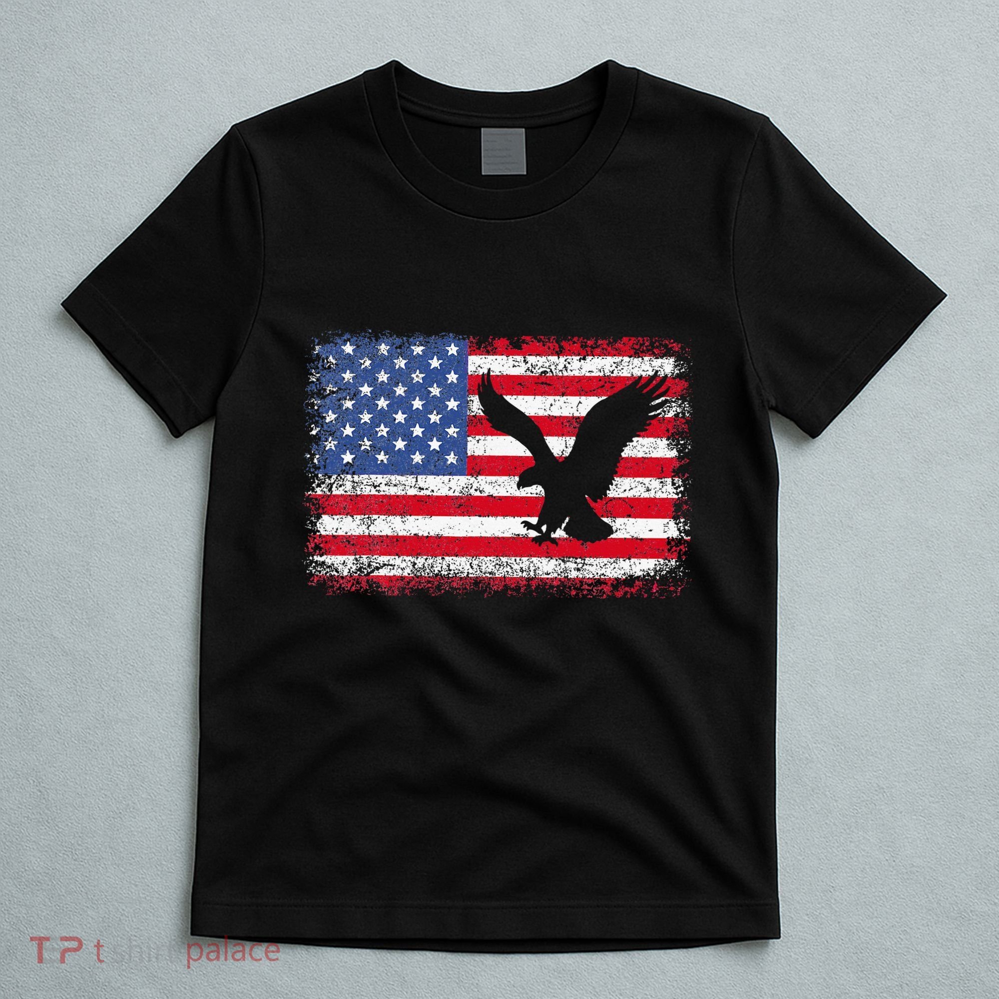 Patriotic Eagle 4th Of July Usa American Flag T-Shirt