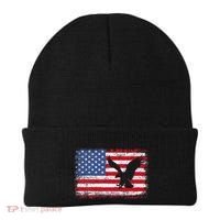 Patriotic Eagle 4th Of July Usa American Flag Beanie thumb 0