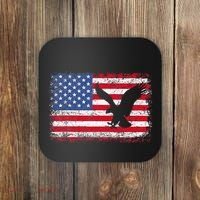 Patriotic Eagle 4th Of July Usa American Flag Coaster thumb 0