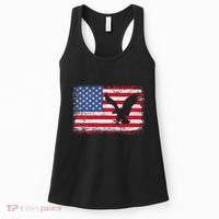 Patriotic Eagle 4th Of July Usa American Flag Women's Tank Top thumb 0