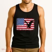 Patriotic Eagle 4th Of July Usa American Flag Tank Top thumb 3