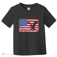 Patriotic Eagle 4th Of July Usa American Flag Toddler T-Shirt thumb 0