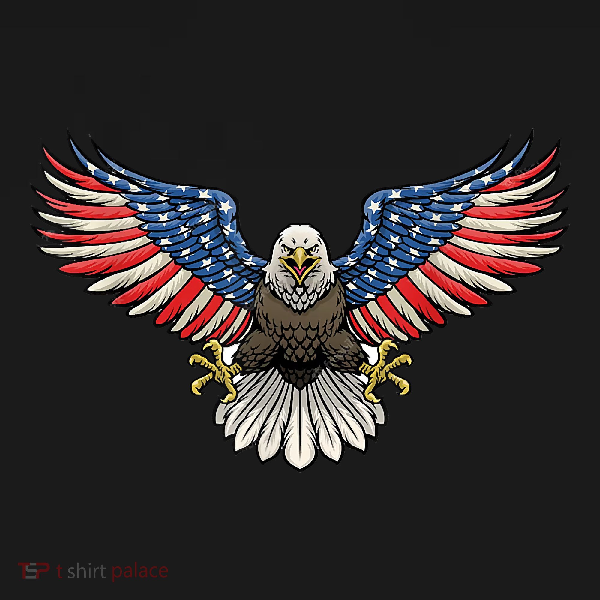 PATRIOTIC EAGLE 4th Of July USA American Flag Proud Sweatshirt