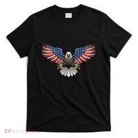 PATRIOTIC EAGLE 4th Of July USA American Flag Proud T-Shirt thumb 0