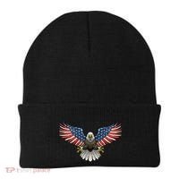 PATRIOTIC EAGLE 4th Of July USA American Flag Proud Beanie thumb 0