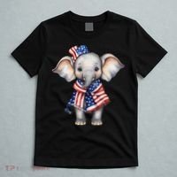 Patriotic Elephant 4th Of July Us Flag T-Shirt thumb 5