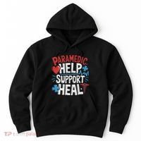 Paramedic Ems And Emt For Emergency First Aid Responder Hoodie thumb 0