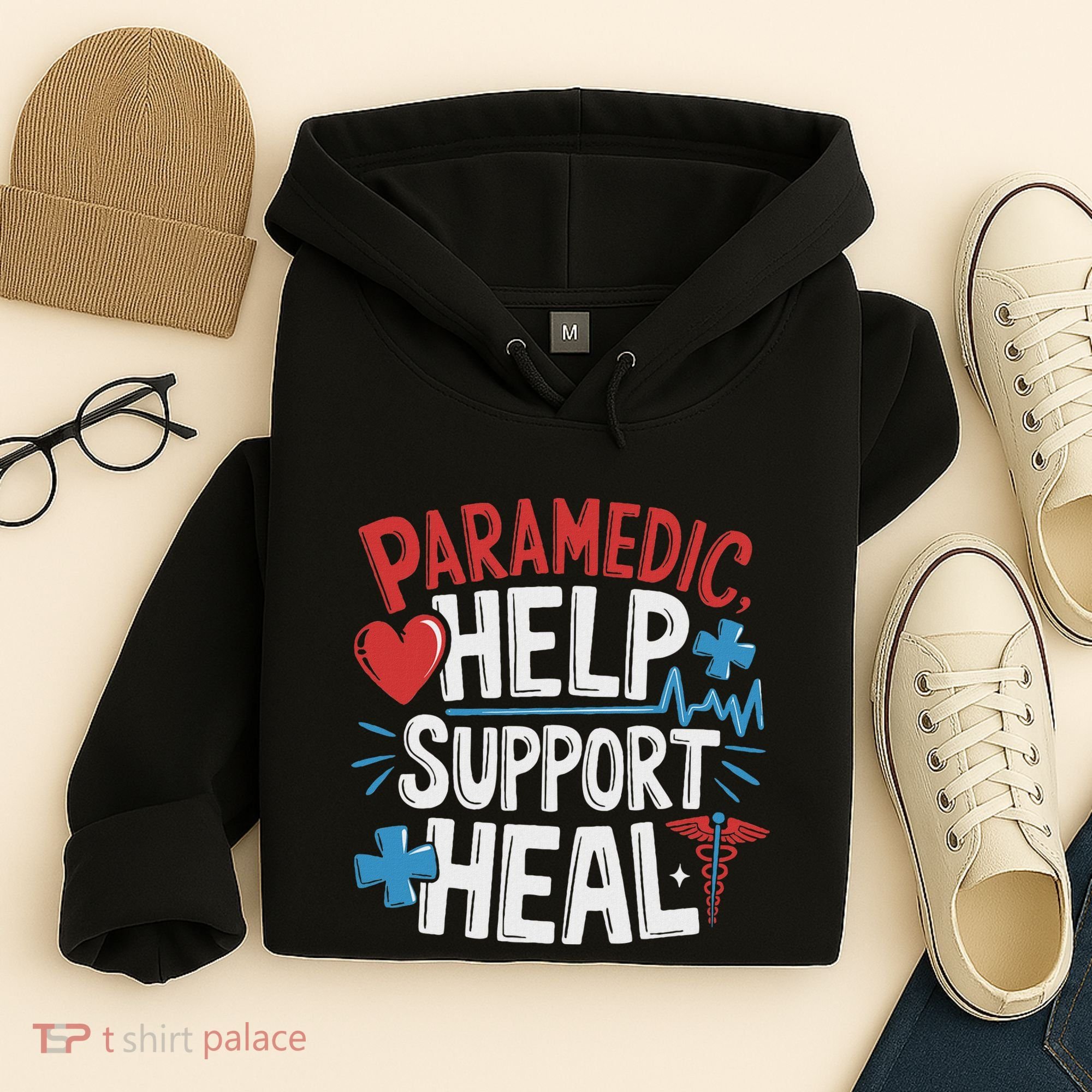 Paramedic Ems And Emt For Emergency First Aid Responder Hoodie