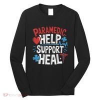 Paramedic Ems And Emt For Emergency First Aid Responder Long Sleeve Shirt thumb 0