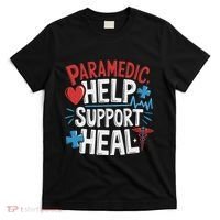 Paramedic Ems And Emt For Emergency First Aid Responder T-Shirt thumb 0