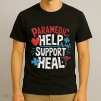 Paramedic Ems And Emt For Emergency First Aid Responder T-Shirt thumb 3