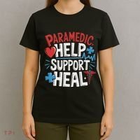Paramedic Ems And Emt For Emergency First Aid Responder T-Shirt thumb 4