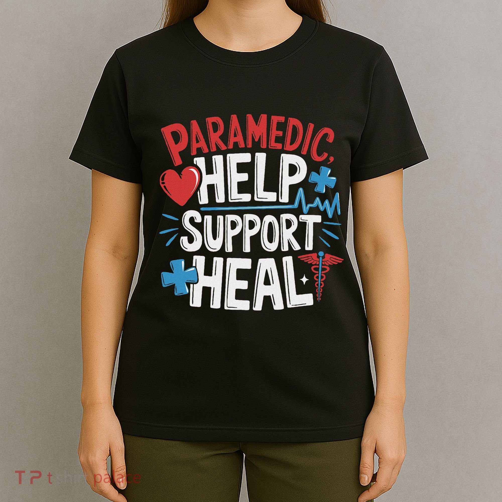 Paramedic Ems And Emt For Emergency First Aid Responder T-Shirt