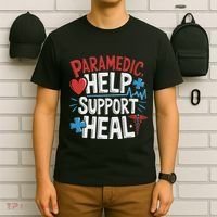 Paramedic Ems And Emt For Emergency First Aid Responder T-Shirt thumb 6