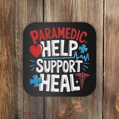 Paramedic Ems And Emt For Emergency First Aid Responder Coaster