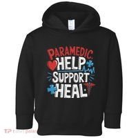 Paramedic Ems And Emt For Emergency First Aid Responder Toddler Hoodie thumb 0