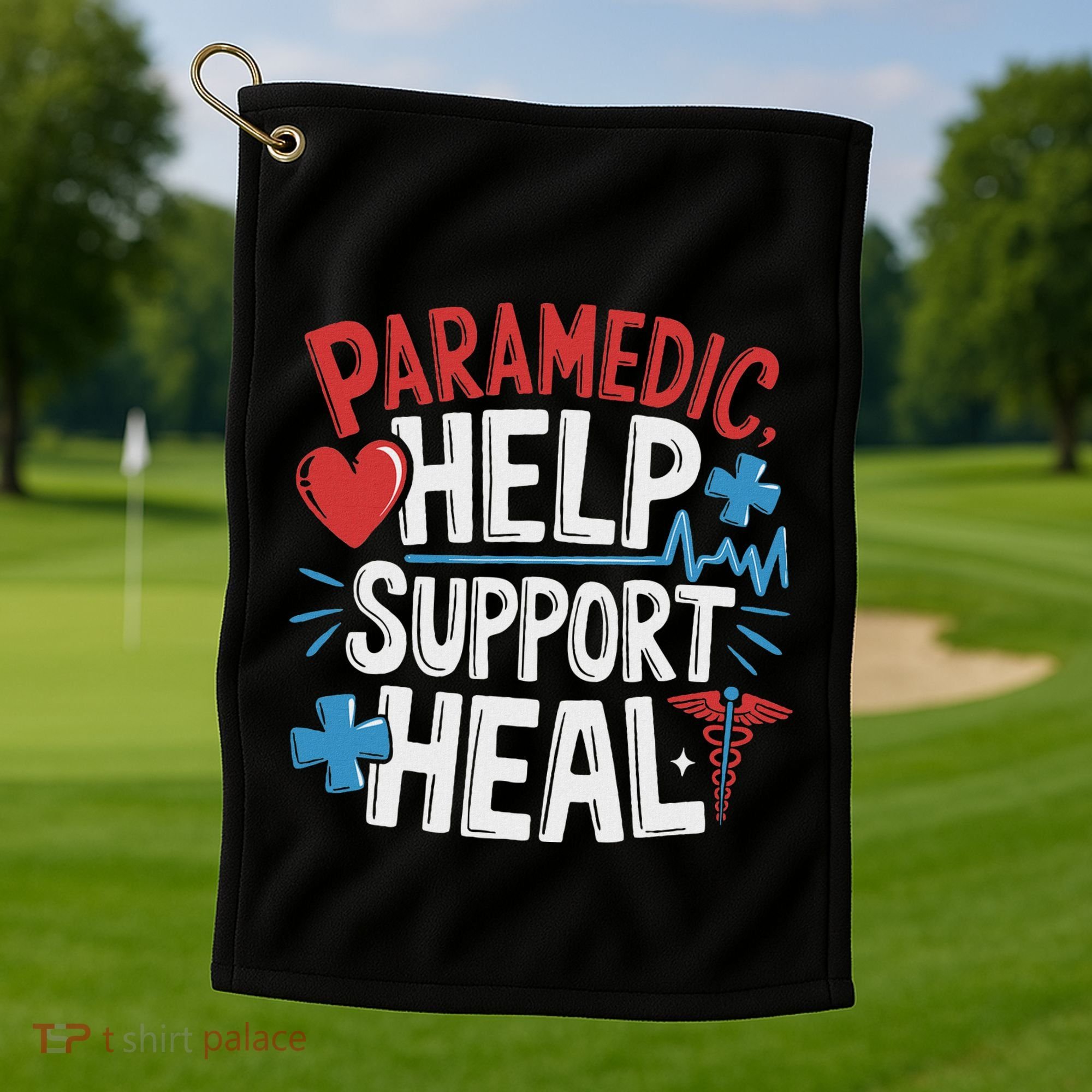 Paramedic Ems And Emt For Emergency First Aid Responder Golf Towel