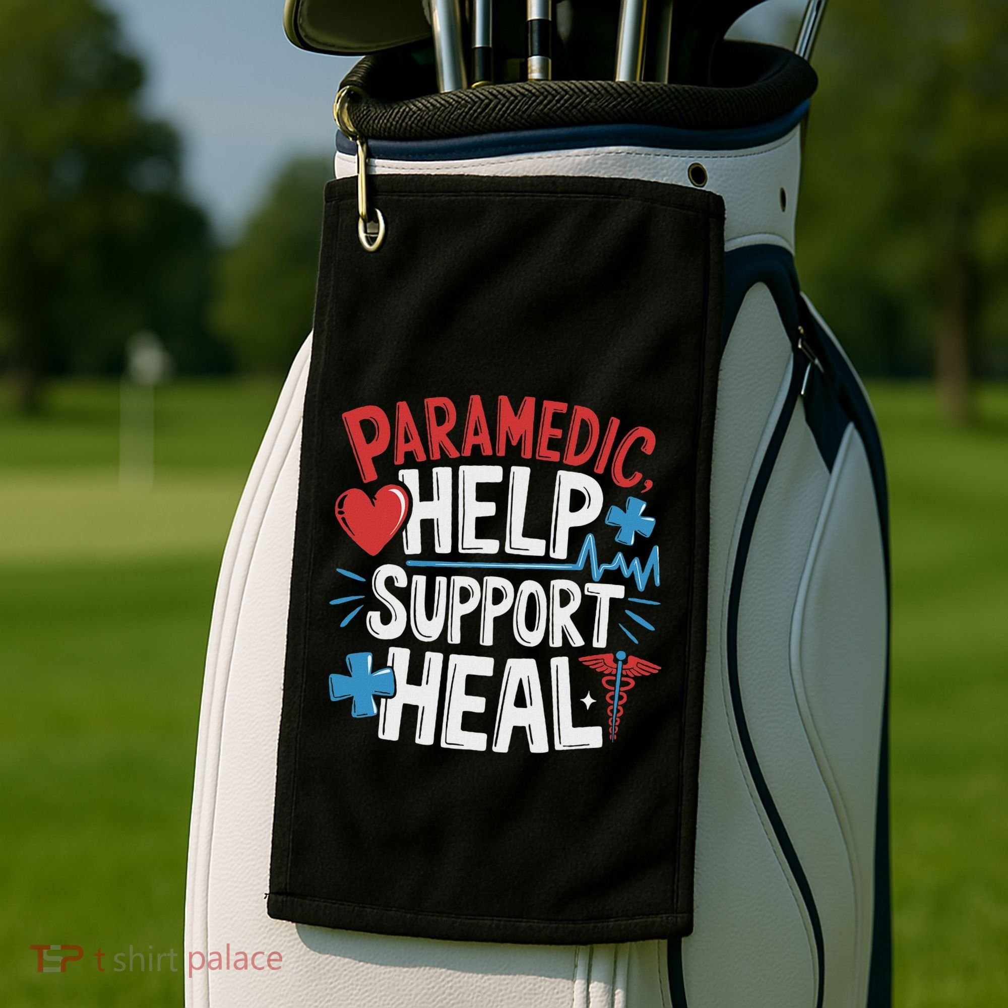 Paramedic Ems And Emt For Emergency First Aid Responder Golf Towel