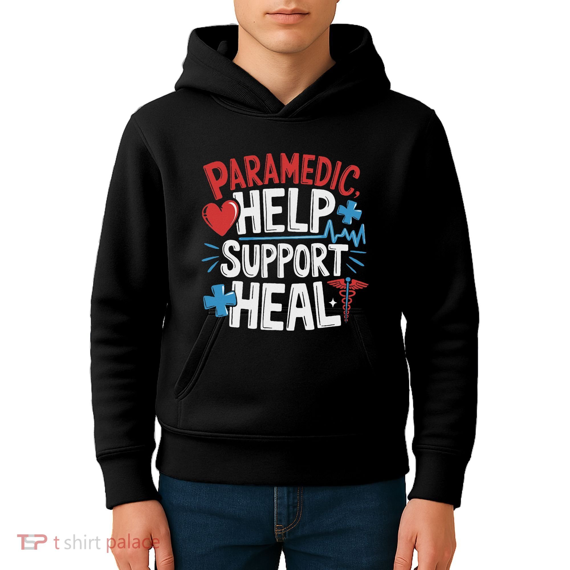 Paramedic Ems And Emt For Emergency First Aid Responder Kids Hoodie