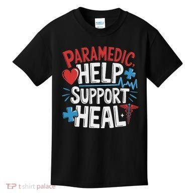 Paramedic Ems And Emt For Emergency First Aid Responder Kids T-Shirt