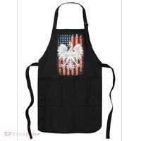 Polish Eagle American Flag Pride Poland Apron thumb 0