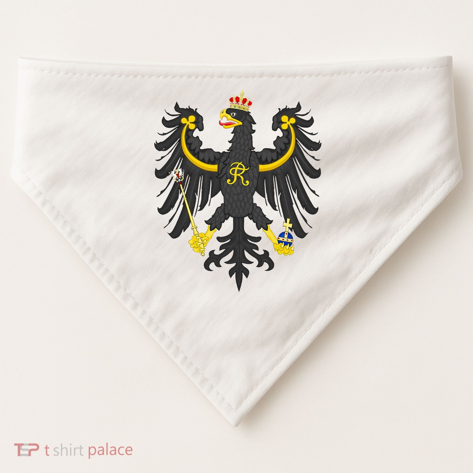 Prussia Eagle Arms Prussian Flag USA-Made Doggie Bandana