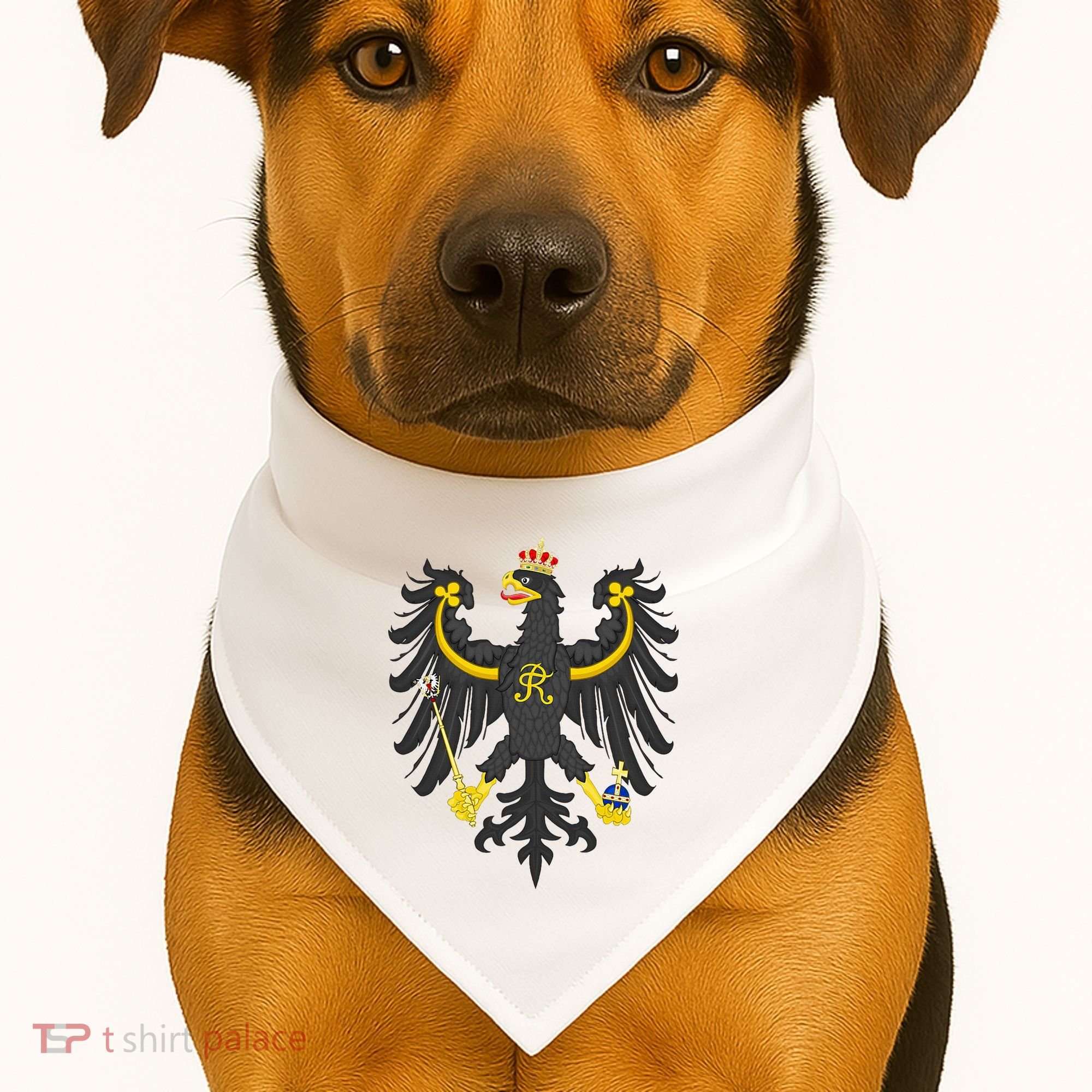 Prussia Eagle Arms Prussian Flag USA-Made Doggie Bandana