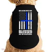Blessed Are The Peacemakers Doggie Tank thumb 0