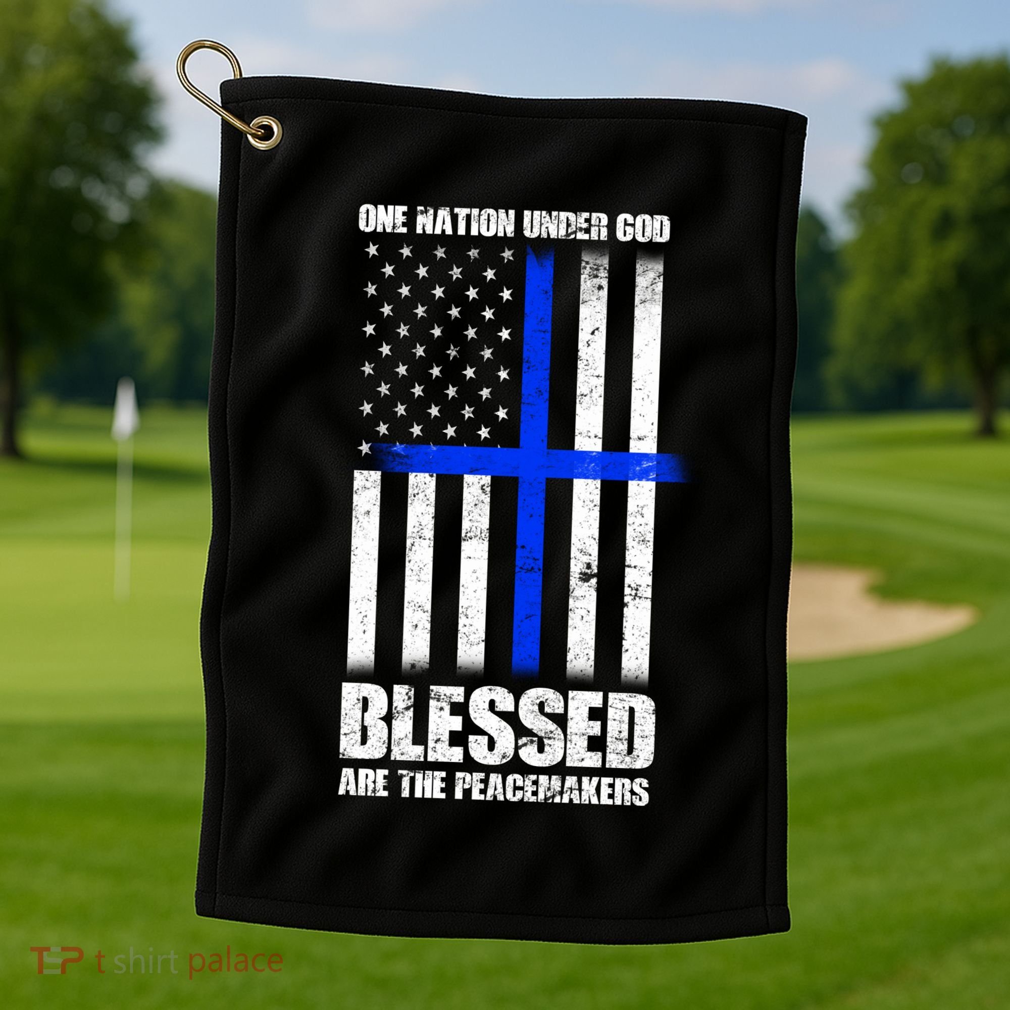 Blessed Are The Peacemakers Golf Towel