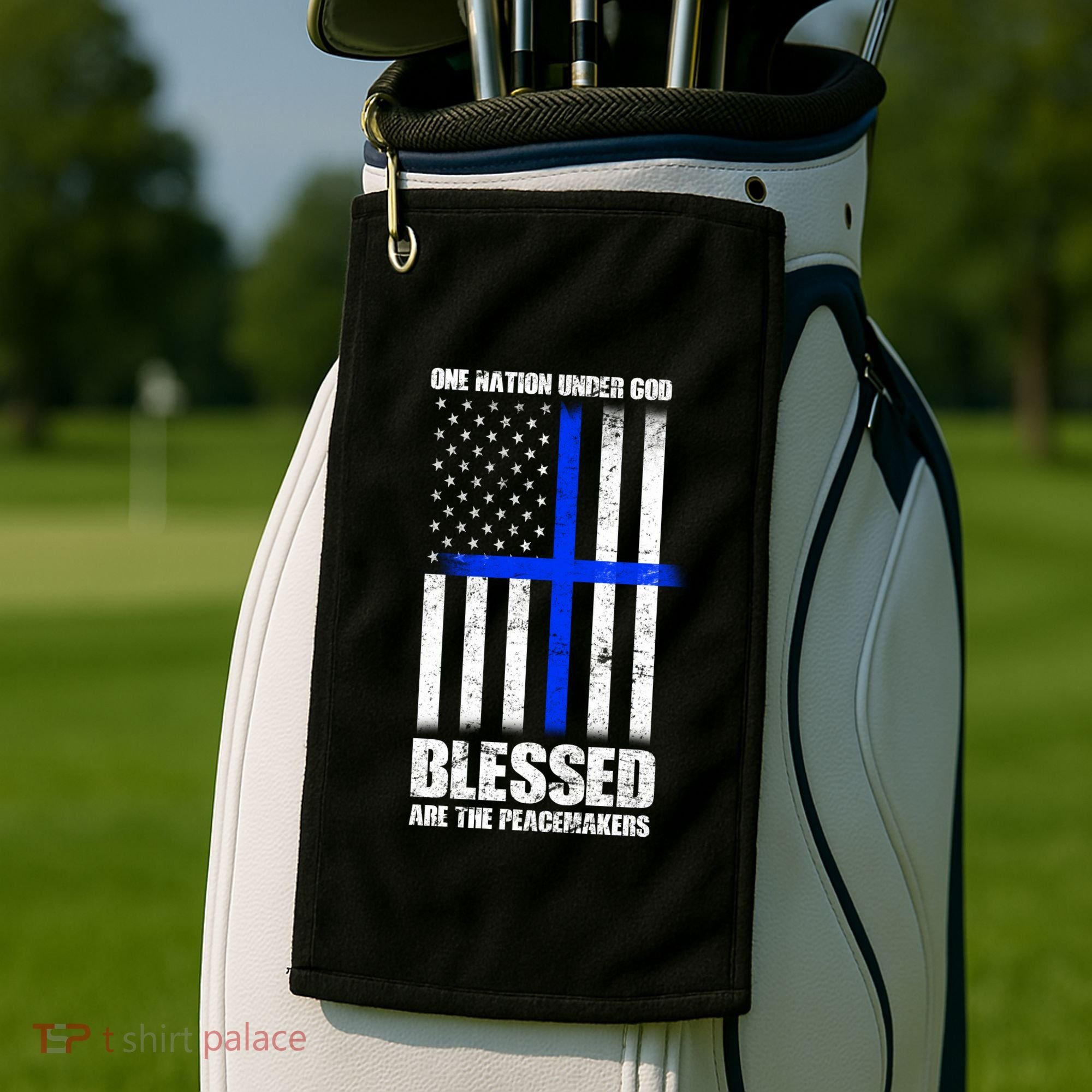 Blessed Are The Peacemakers Golf Towel