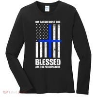 Blessed Are The Peacemakers Women's Long Sleeve Shirt thumb 0