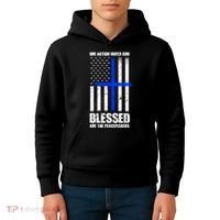 Blessed Are The Peacemakers Kids Hoodie thumb 4