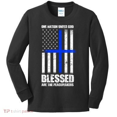 Blessed Are The Peacemakers Kids Long Sleeve Shirt