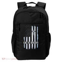 Patriotic Easter American Flag He Is Risen Easter Backpack thumb 0