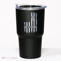 Patriotic Easter American Flag He Is Risen Easter Tumbler thumb 0