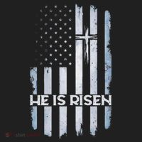 Patriotic Easter American Flag He Is Risen Easter Tumbler thumb 3