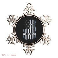 Patriotic Easter American Flag He Is Risen Easter Ornament thumb 0