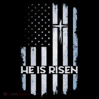 Patriotic Easter American Flag He Is Risen Easter Women's T-Shirt thumb 6