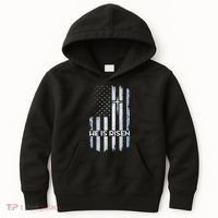 Patriotic Easter American Flag He Is Risen Easter Kids Hoodie thumb 0