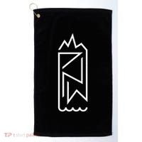 Pnw Earth And Water Minimal – Cascadia Pacific Northwest Golf Towel thumb 0