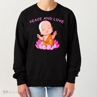 Peace And Love Buddha  Women's Sweatshirt thumb 0