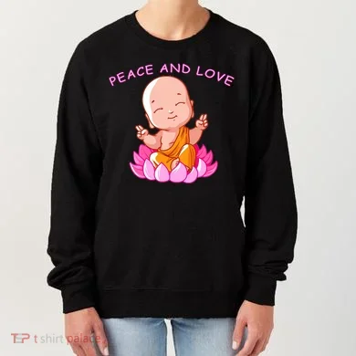 Peace And Love Buddha  Women's Sweatshirt