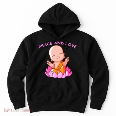 Peace And Love Buddha  Hoodie