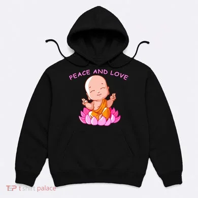 Peace And Love Buddha Hoodie