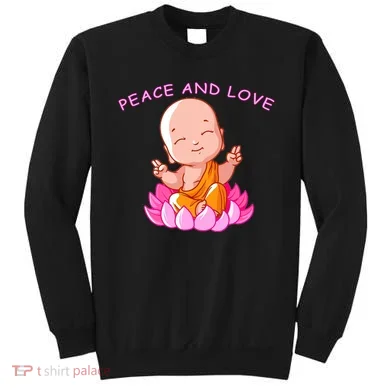Peace And Love Buddha Sweatshirt
