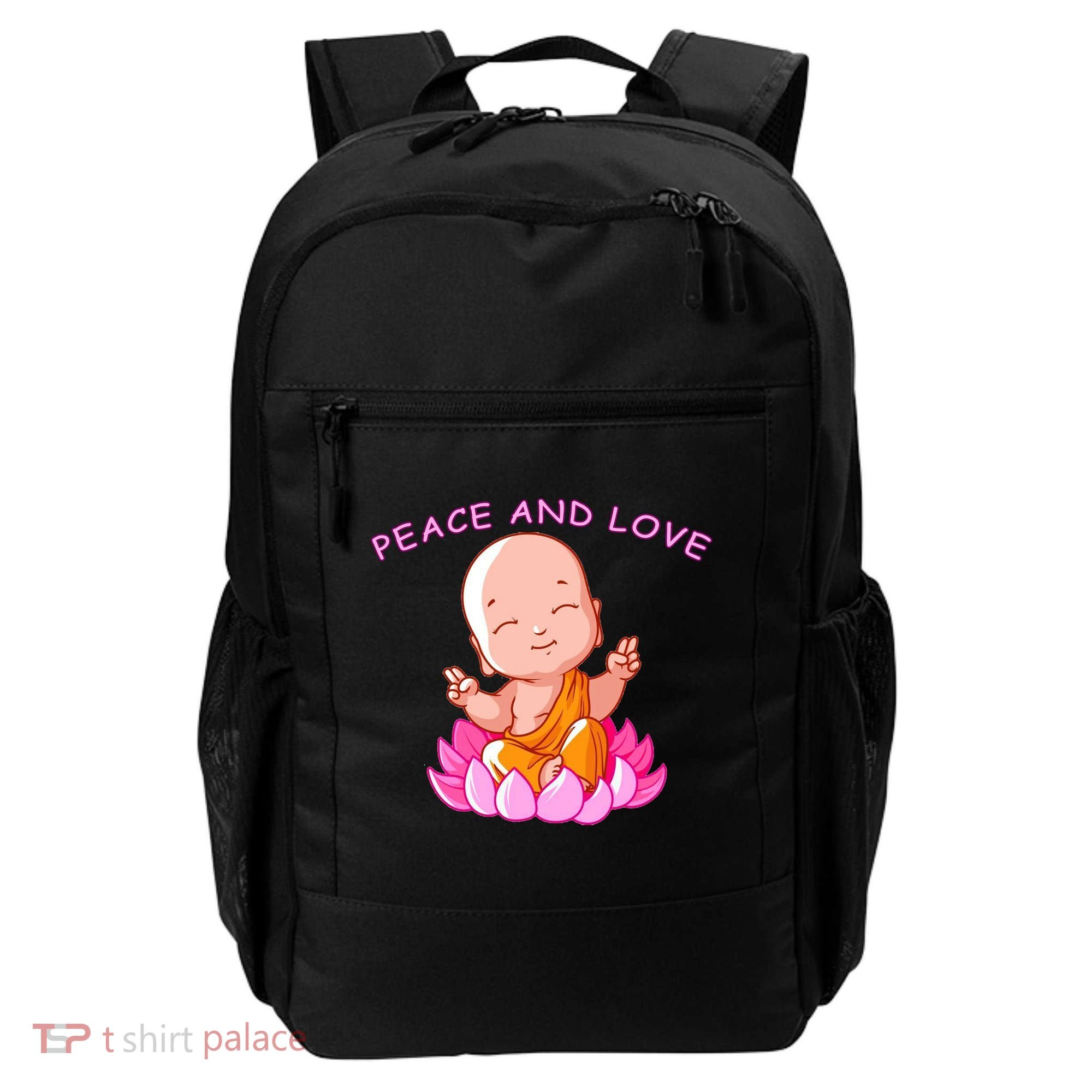Peace And Love Buddha  Backpack