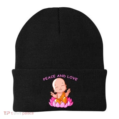 Peace And Love Buddha Beanie