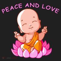 Peace And Love Buddha  Beanie thumb 2