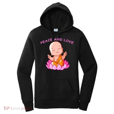 Peace And Love Buddha Women's Hoodie